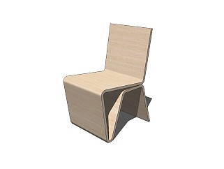 精品<em>现代</em>室内木质座椅 <em>座凳</em>su模型
